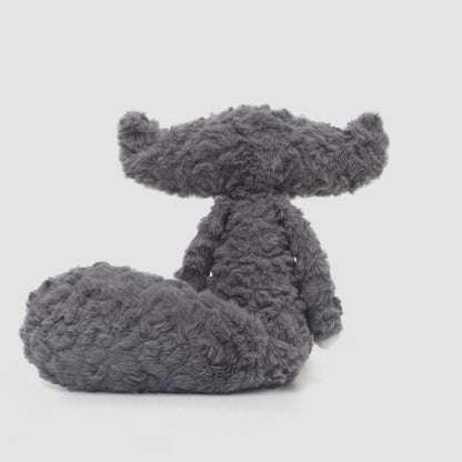 Grey wolf plush toy 40cm size – huggable stuffed animal gift for kids and adults