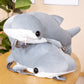 Kawaii Hammerhead Grey Shark Backpack Plush Bag toy triver