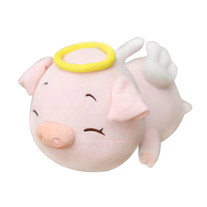 Kawaii Pink Angel Pig Plush toy triver