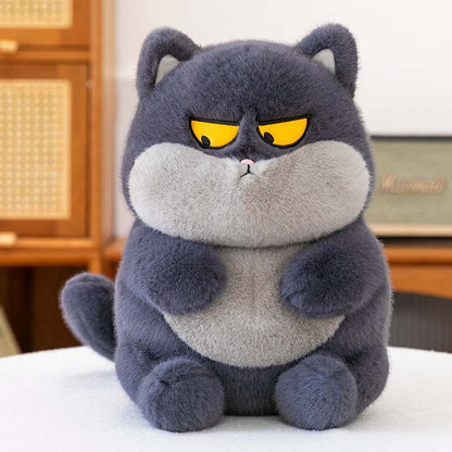 Kawaii Angry Fat Cat Plush Toy