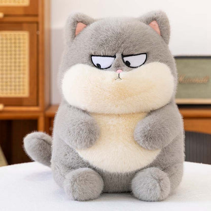 Kawaii Angry Fat Cat Plush Toy