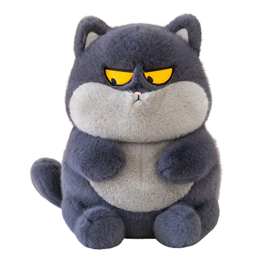 Kawaii Angry Fat Cat Plush Toy