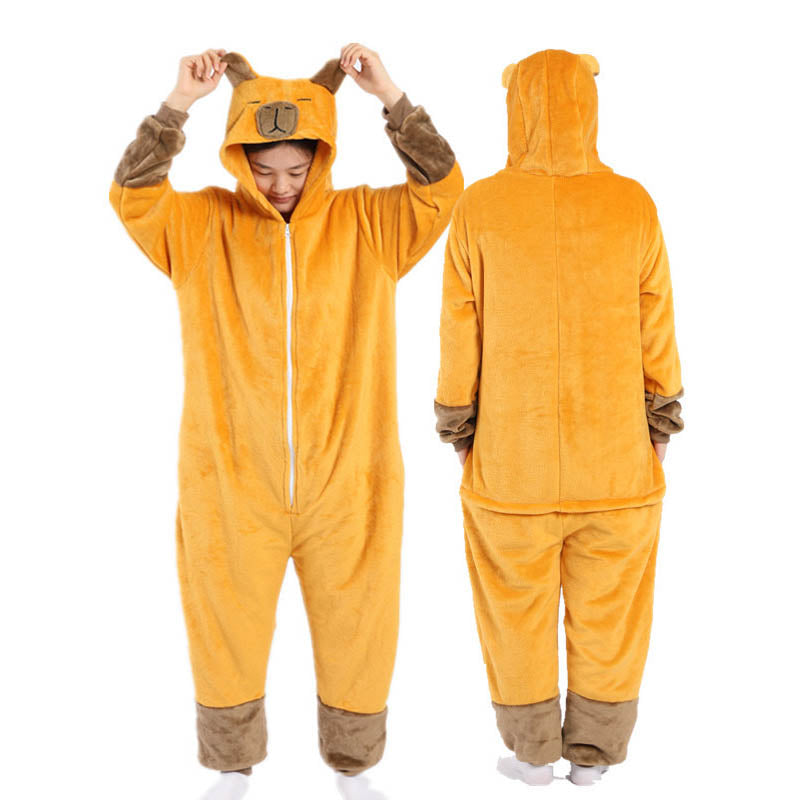 Kawaii Capybara Plush Costume Onesie Pajamas Toy Triver