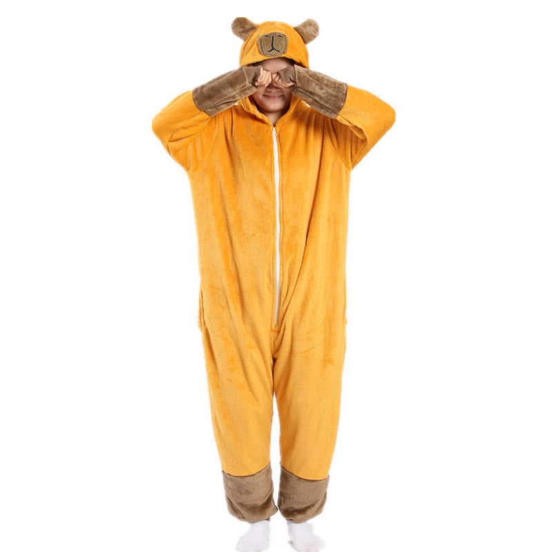 Kawaii Capybara Plush Costume Onesie Pajamas Toy Triver