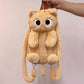 Kawaii Cat Backpack School Shoulder Bag Plush Toy Toy Triver