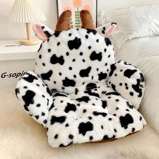 Cute Cow Seat Cushion Pet Mat Toy Triver