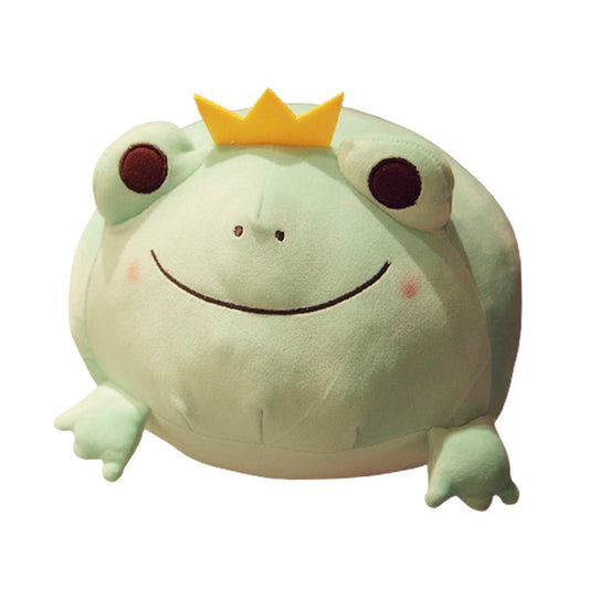 Kawaii Crown Prince Frog Plush Toys toy triver