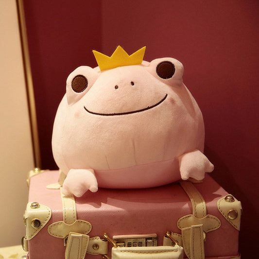 Kawaii Crown Prince Frog Plush Toys toy triver