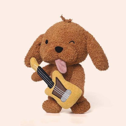 Kawaii Dog Plush Toy with Guitar