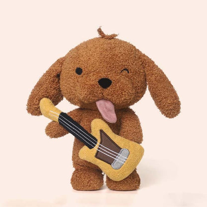 Kawaii Dog Plush Toy with Guitar