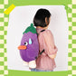 Kawaii Eggplant Shoulder Backpack School Bag Plush Toy toy triver