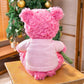 Kawaii Electric Music Strawberry Teddy Bear Plush Toy Stuffed Animal toy triver