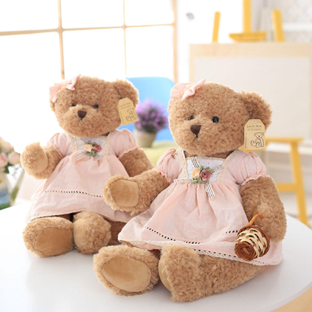 Kawaii Flower Basket Teddy Bear Plush Toys Stuffed Animals Doll toy triver