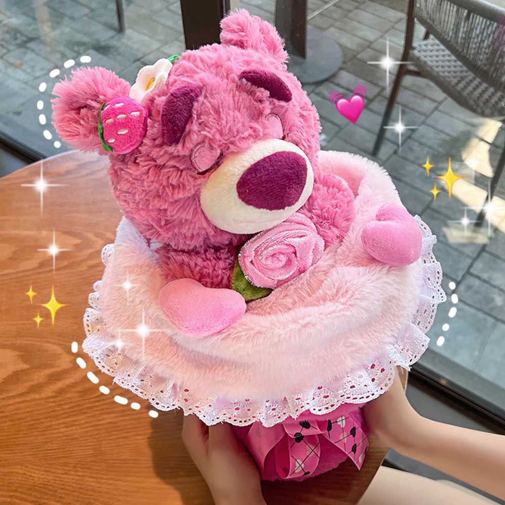 Kawaii Flower Bouquet Bear Stuffed Animal Plush toy triver