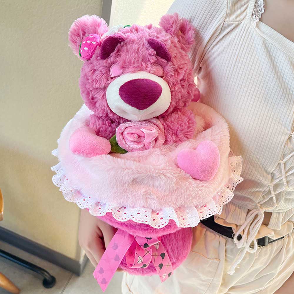 Kawaii Flower Bouquet Bear Stuffed Animal Plush toy triver