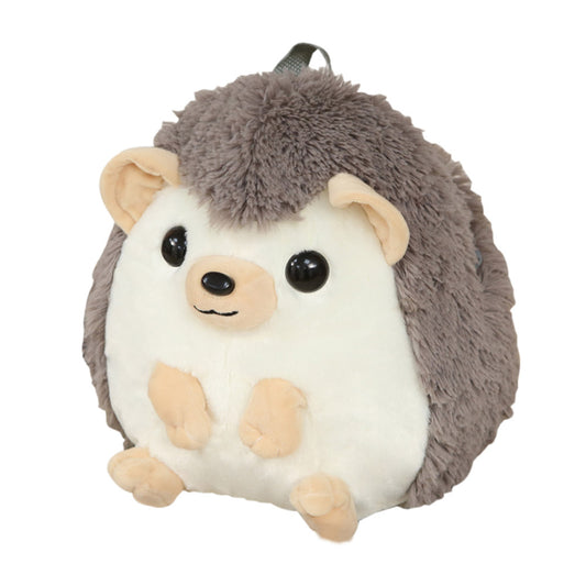 Kawaii Hedgehog Backpack Plush Bag toy triver