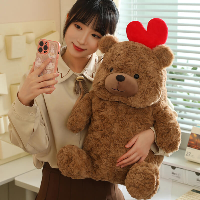 Kawaii Love Teddy Bear Plush Toy Stuffed Animal Toy Triver