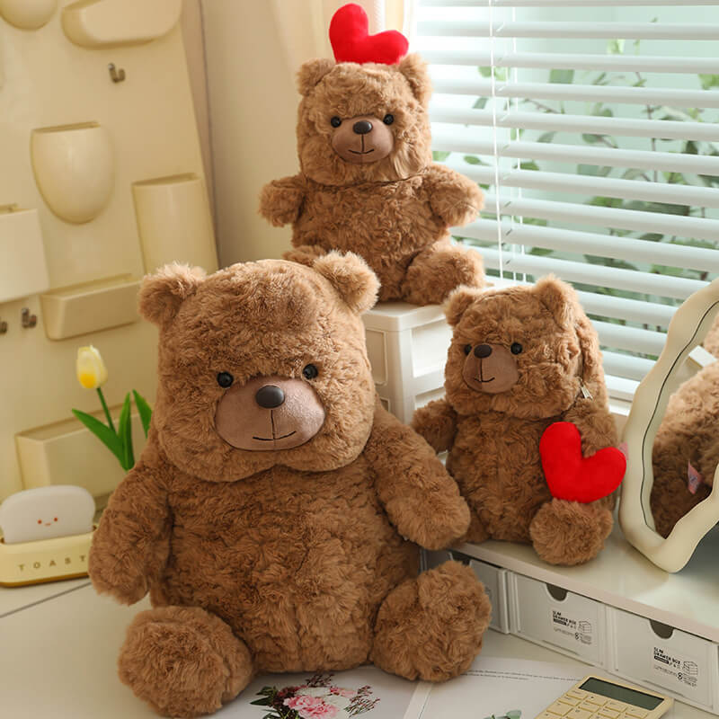 Kawaii Love Teddy Bear Plush Toy Stuffed Animal toy triver