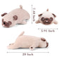 Kawaii Lazy Pug Stuffed Animal Dog Plush Toy toy triver