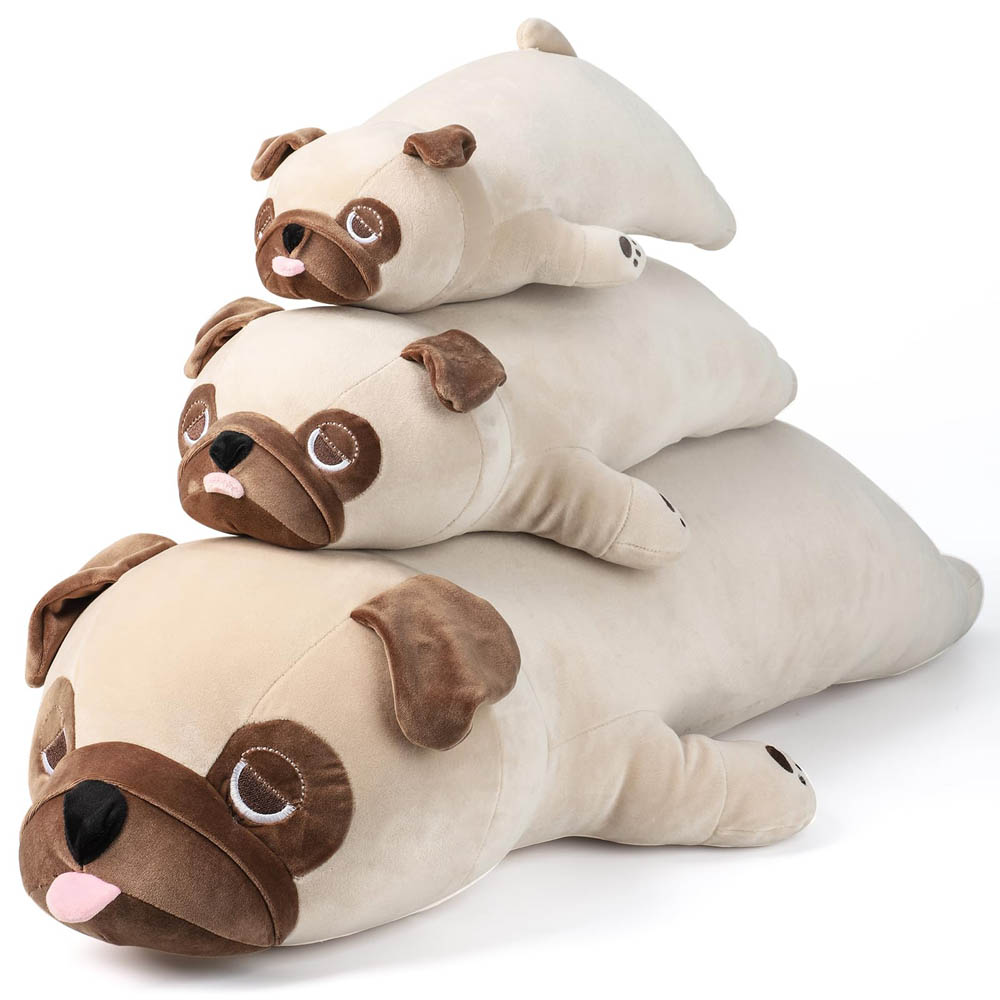 Kawaii Lazy Pug Stuffed Animal Dog Plush Toy toy triver