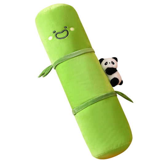 Kawaii Panda Bamboo Bolster Pillow Plush Toy toy triver
