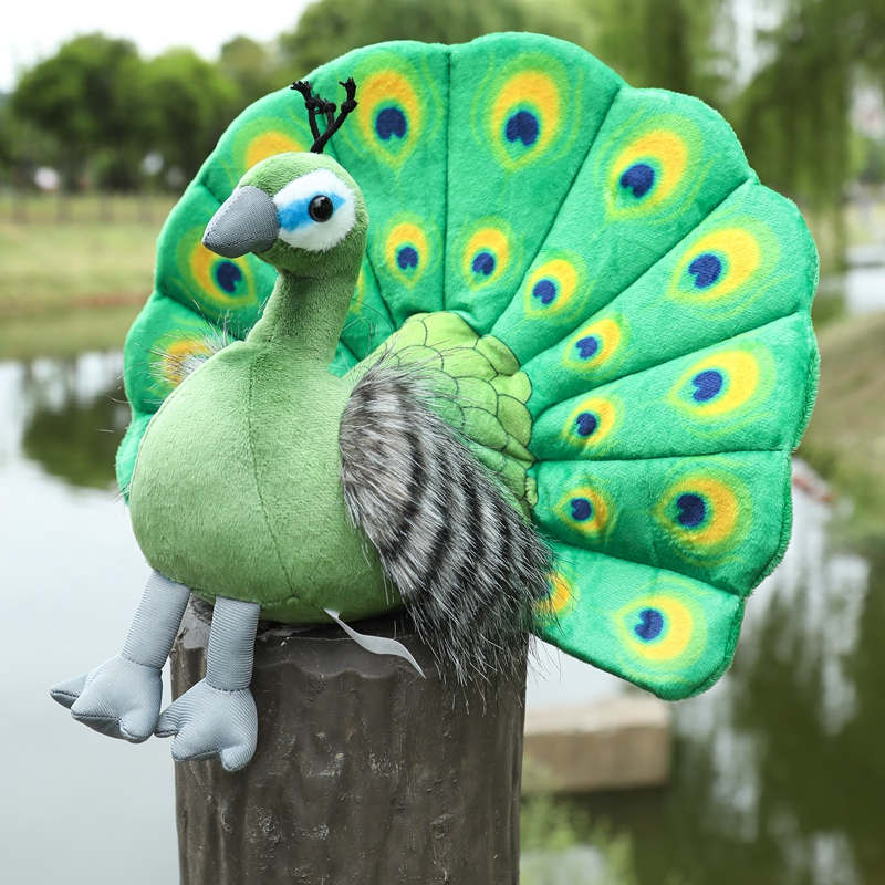 Kawaii Peacock Plush Toy Stuffed Animal toy triver