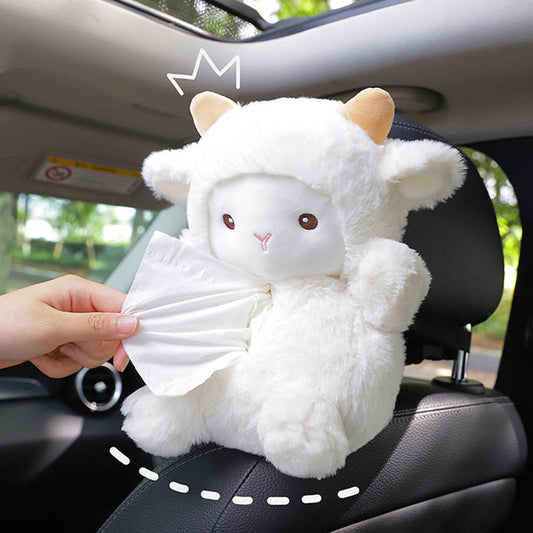 Kawaii Sheep Tissue Box Napkin Paper Holder Plush Toy Toy Triver