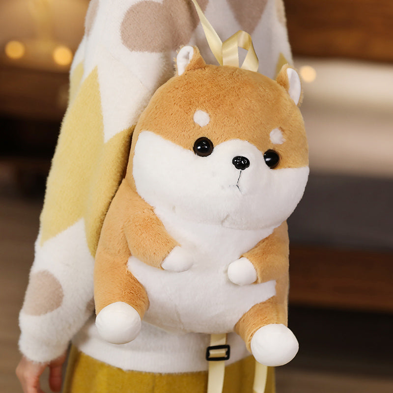 Kawaii Shiba Inu Backpack School Bag Plush Toys toy triver