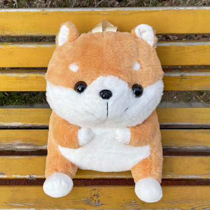 Kawaii Shiba Inu Backpack School Bag Plush Toys toy triver