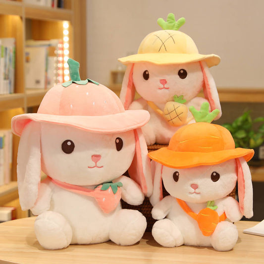 Kawaii Strawberry Bunny Rabbit Plush Toy toy triver
