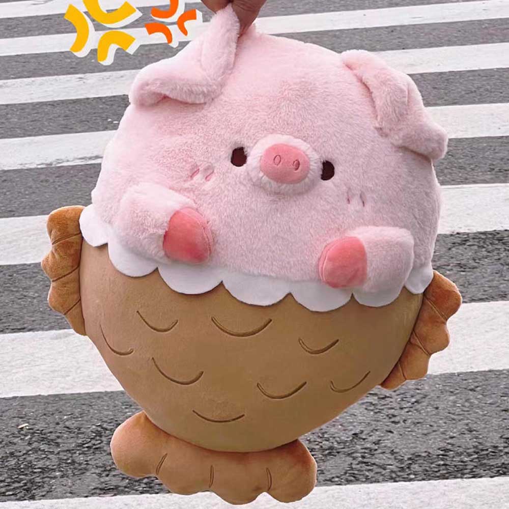 Kawaii Taiyaki Pig Stuffed Animal Plush Toy toy triver