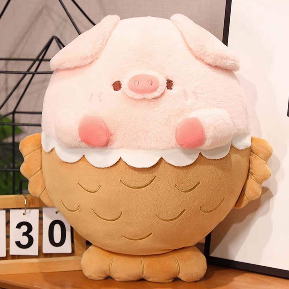 Kawaii Taiyaki Pig Stuffed Animal Plush Toy toy triver