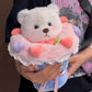 Kawaii Teddy Bear Flower Bouquet Stuffed Animal Plush toy triver