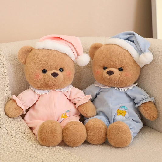 Kawaii Teddy Bear in Pajamas Plush Toy Stuffed Animal toy triver