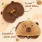 Kawaii U-Shaped Capybara Travel Neck Pillow Plush Toy Triver