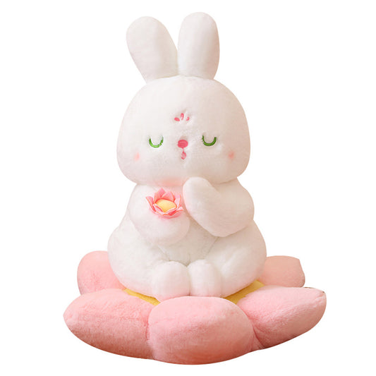 Namaste Lotus Bunny Stuffed Animal Plush toy triver