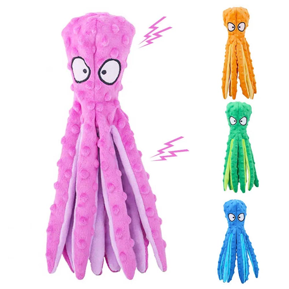 Squeaky Octopus Plush Dog Toys Toy Triver