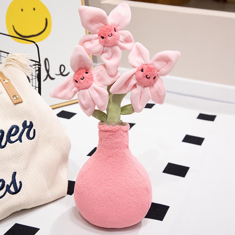 Peach Blossom Flower Pot Plush Toy toy triver