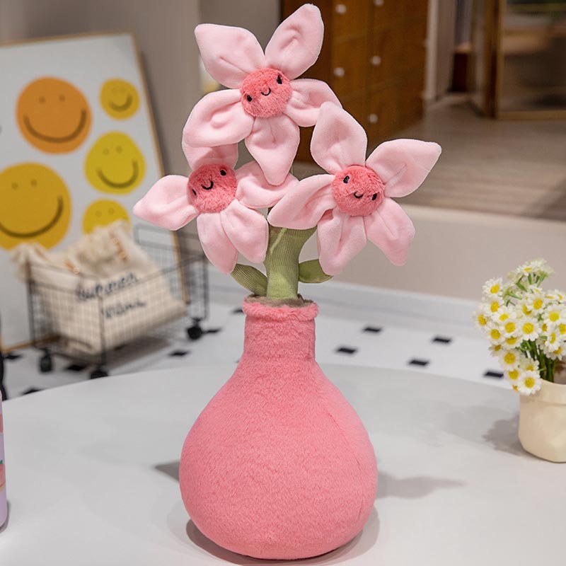 Peach Blossom Flower Pot Plush Toy toy triver