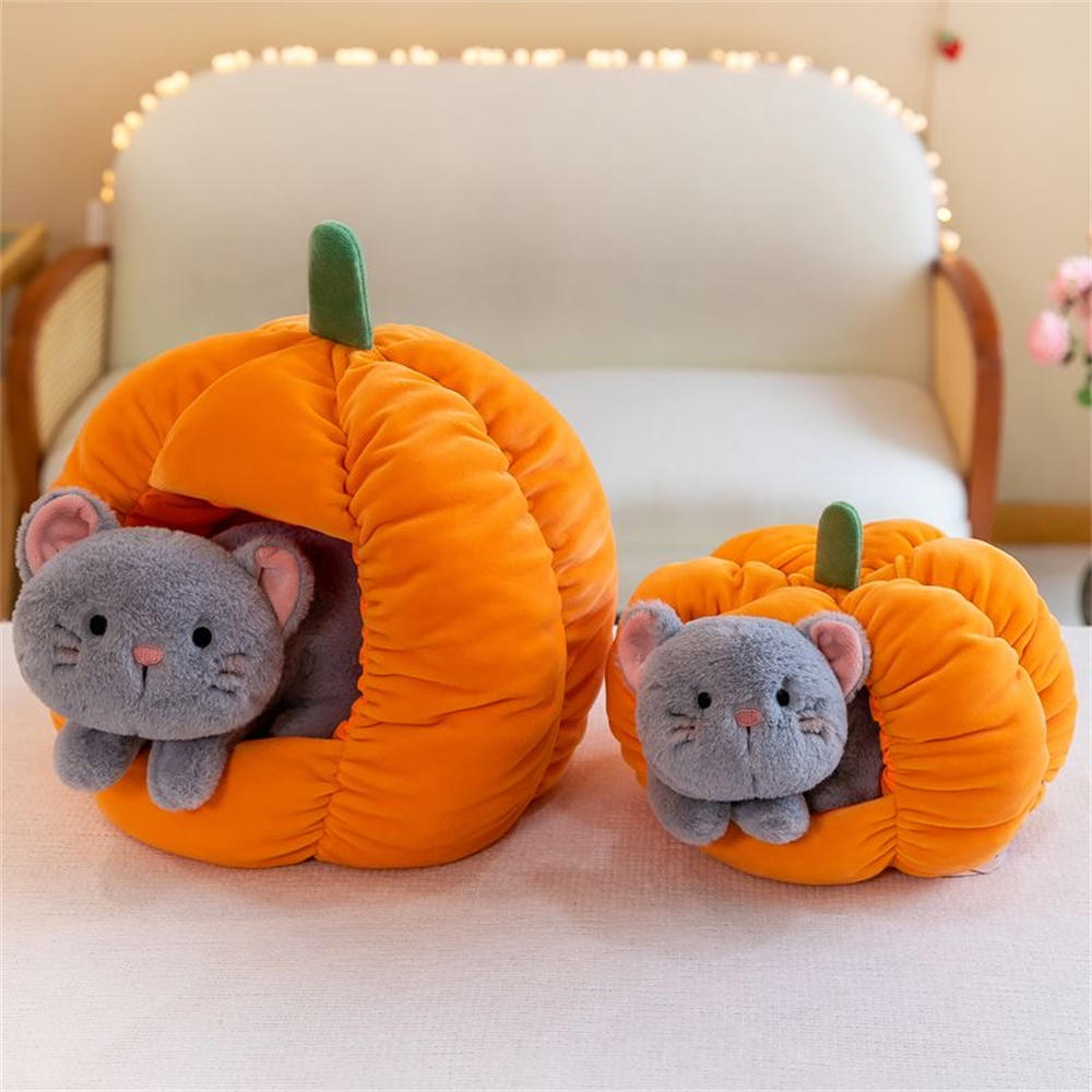Kawaii Cat Dog Pumpkin Kennel Plush Toy Toy Triver