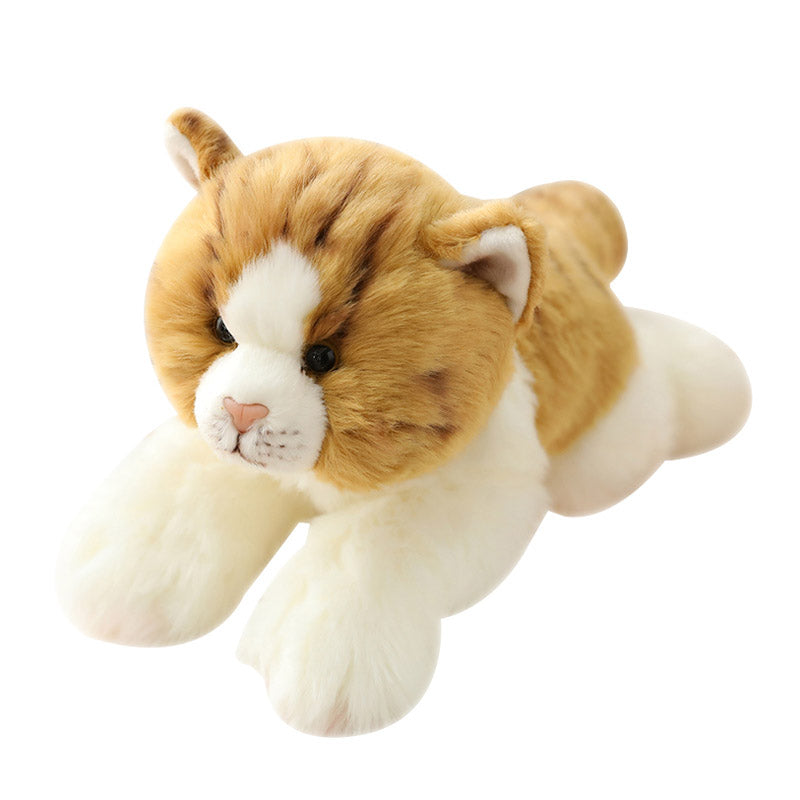 Realistic Cute Orange Cat Plush Toy toy triver