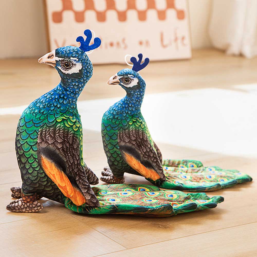 Realistic Peacock Stuffed Animal Toy Triver realistic-peacock-stuffed-animal-toy-triver