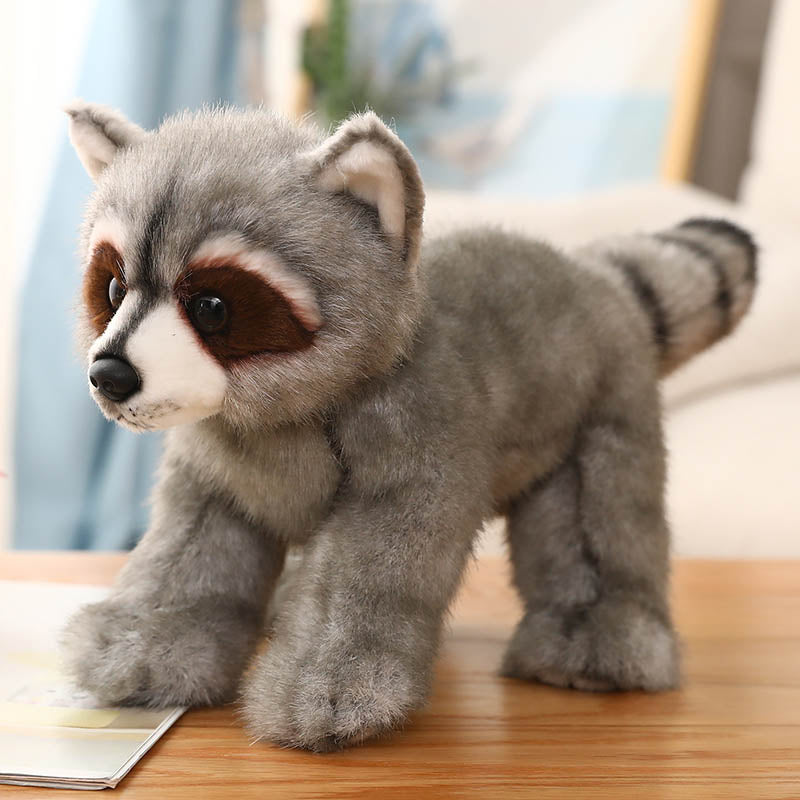 Realistic Raccoon Stuffed Animal Plush Toy toy triver