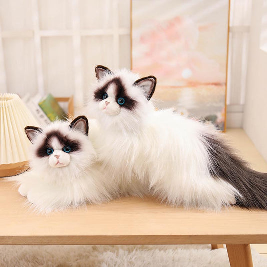 Realistic Ragdoll Cat Plush toy triver