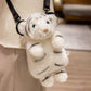 Realistic Tiger Crossbody Shoulder Plush Bag toy triver