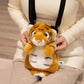 Realistic Tiger Crossbody Shoulder Plush Bag toy triver