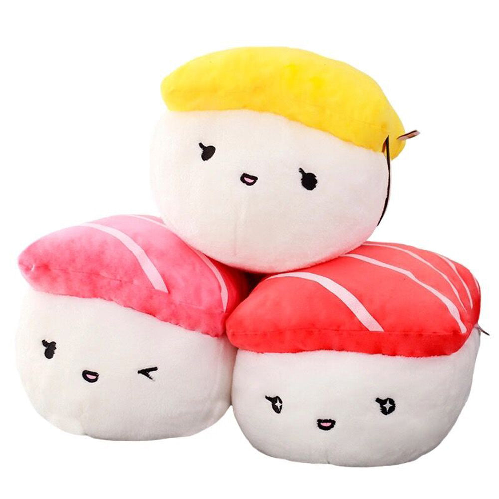 Salmon Tuna Sushi Plush Toy Stuffed Doll Pillow toy triver