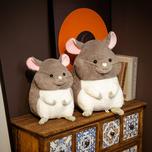 Sitting Mouse Chinchilla Plush Toy Stuffed Animal toy triver