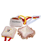 Squeaky Hamburger Sandwich Dog Toys toy triver