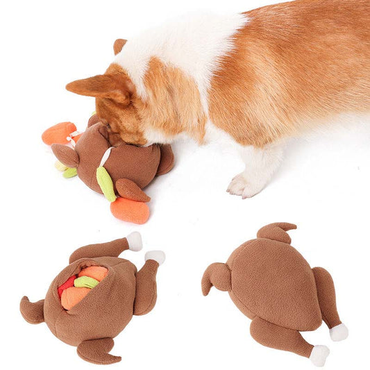 Squeaky Turkey Interactive Dog Toys toy triver
